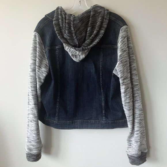 SOLD Torrid Denim French Terry Jean Jacket - Picture 6 of 8